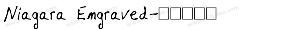 Niagara Engraved字体转换